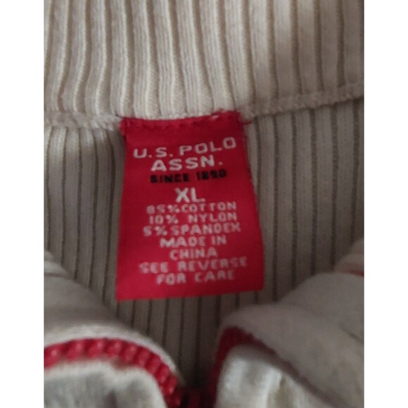 Vintage,Sweater Women XL,U.S.polo ASSN 1990,Full Zipper,short,cotton, Nylon,Span - Picture 2 of 10